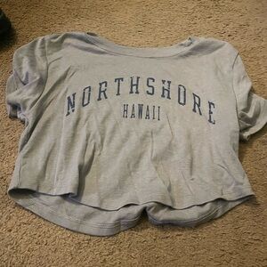 Northshore Hawaii Light Blue Crop Top